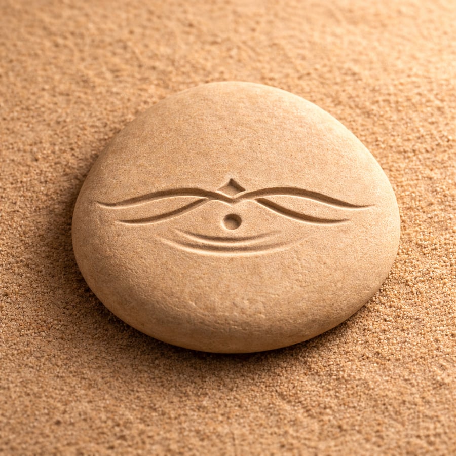 Bridge of Breath Offering engraved stone symbol from the Ritual Stones collection Bridge of Breath Offering engraved stone symbol from the Ritual Stones collection