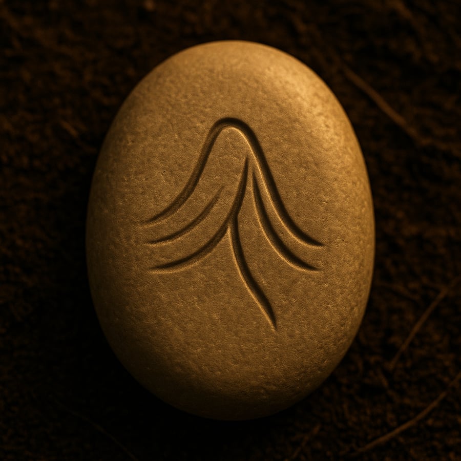 Veil engraved stone symbol from the Echo Stones of Aereth collection